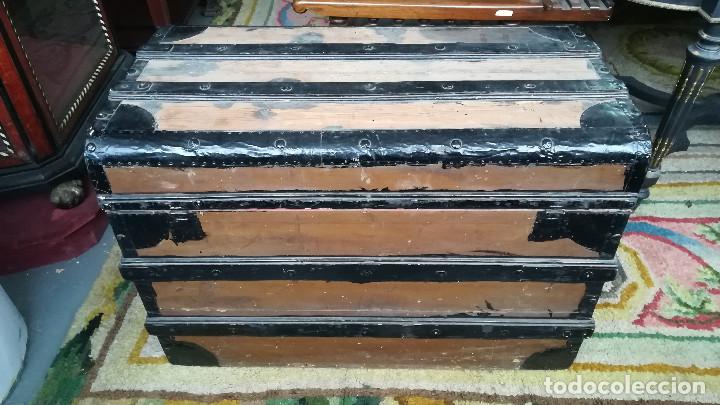 Antig&uuml;edades: BAUL DE VIAJE ANTIGUO - Foto 10