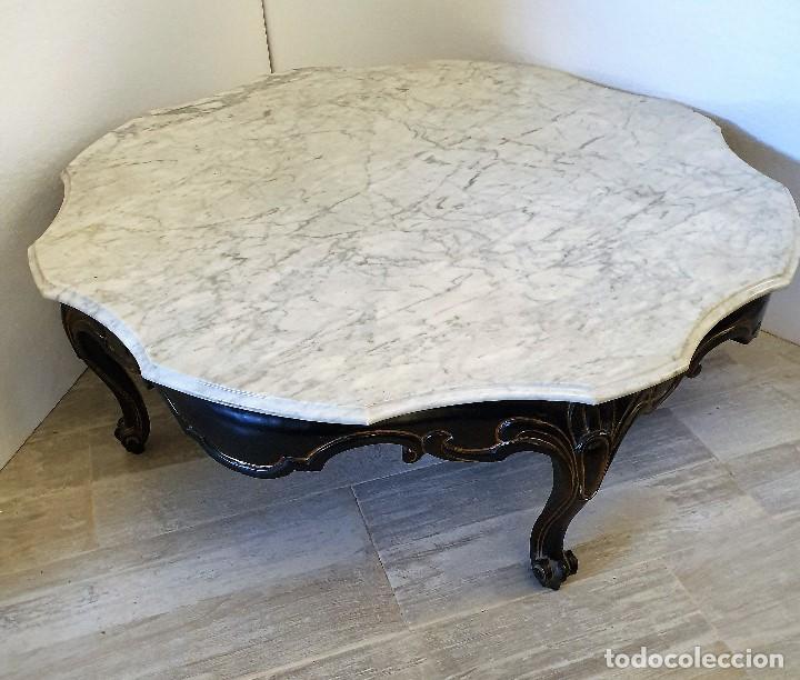 Antig&uuml;edades: Mesa baja de centro en estilo Luis XV. - Foto 2