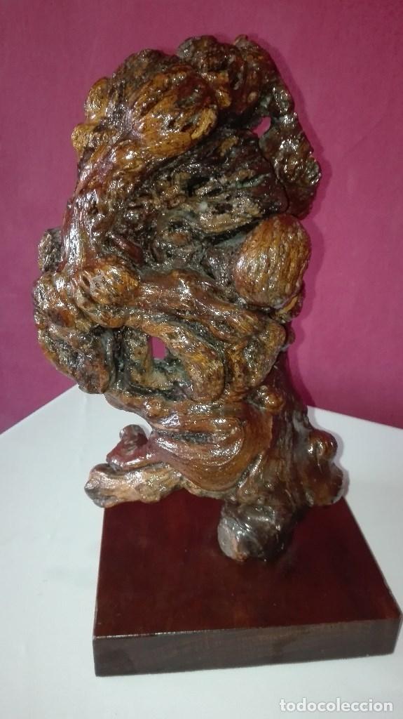Antig&uuml;edades: ESCULTURA RAIZ DE MADERA - Foto 1