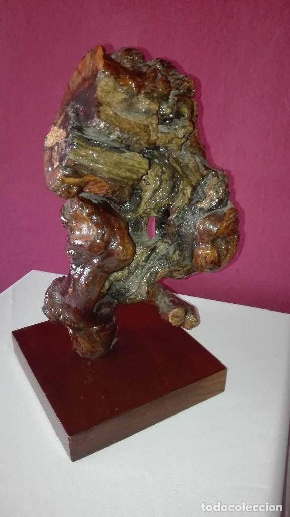 Antig&uuml;edades: ESCULTURA RAIZ DE MADERA - Foto 3