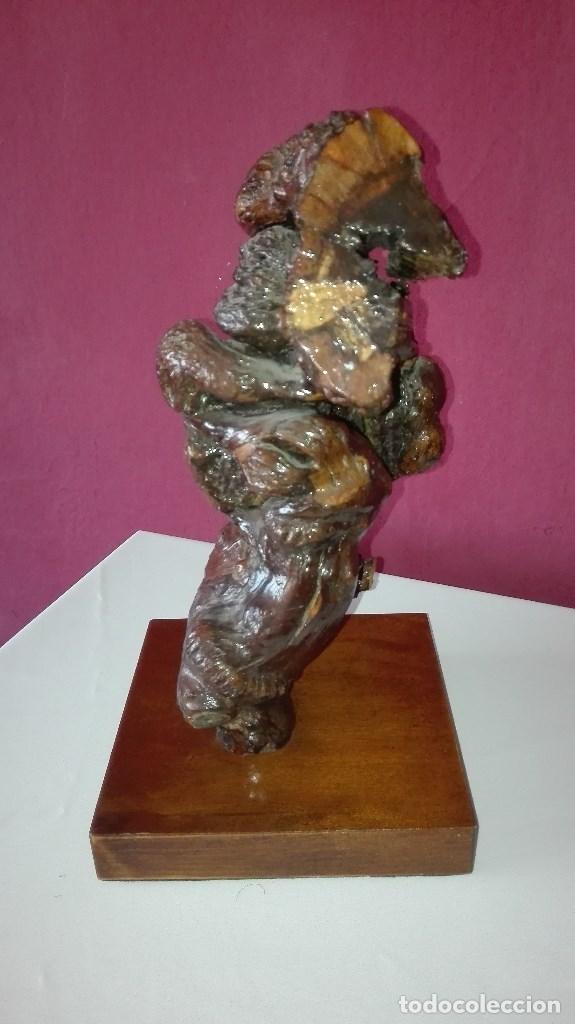 Antig&uuml;edades: ESCULTURA RAIZ DE MADERA - Foto 4