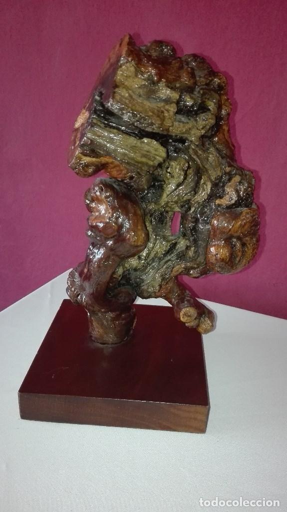 Antig&uuml;edades: ESCULTURA RAIZ DE MADERA - Foto 5