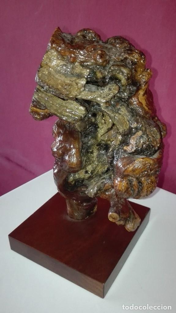 Antig&uuml;edades: ESCULTURA RAIZ DE MADERA - Foto 13