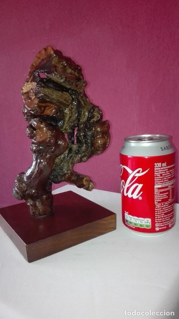Antig&uuml;edades: ESCULTURA RAIZ DE MADERA - Foto 14