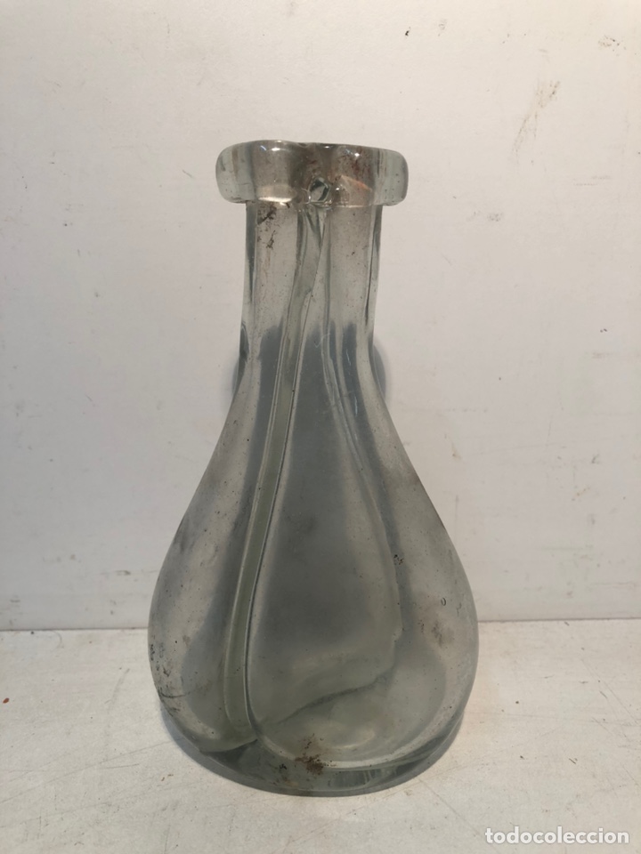antigua damajuana vidrio soplado aplastada por - Compra venta en  todocoleccion