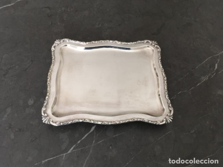 Antig&uuml;edades: BANDEJA DE METAL PLATEADO - Foto 4