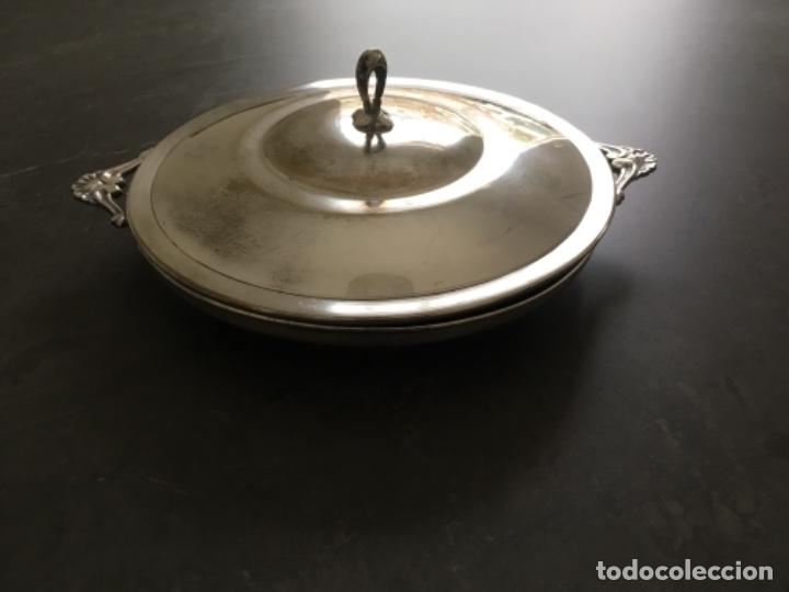 Antig&uuml;edades: FUENTE DE METAL PLATEADO - Foto 1