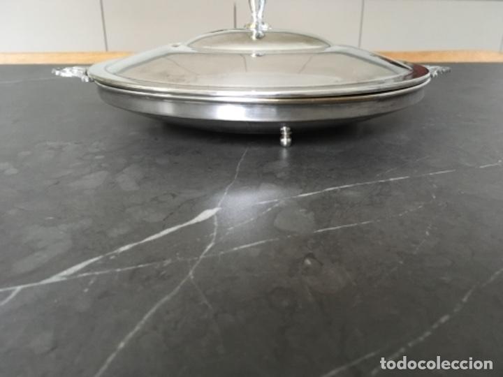 Antig&uuml;edades: FUENTE DE METAL PLATEADO - Foto 3