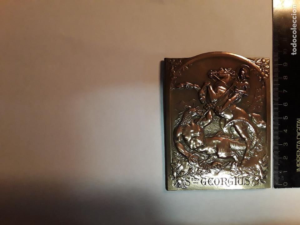 Antig&uuml;edades: Placa de bronce Exbrayat 1905 - Foto 1