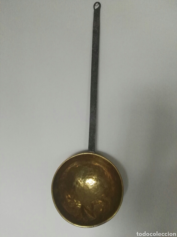 Antig&uuml;edades: Cazo cobre siglo XIX - Foto 3