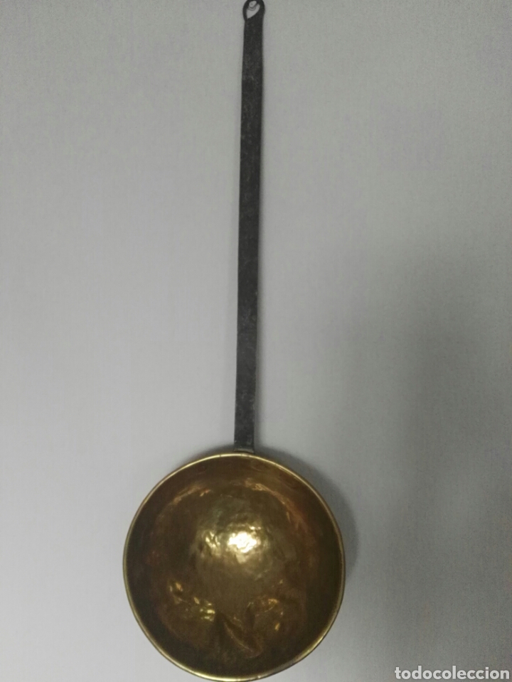 Antig&uuml;edades: Cazo cobre siglo XIX - Foto 1