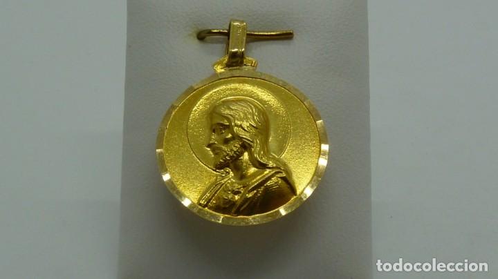 Antig&uuml;edades: MEDALLA ESCAPULARIO EN ORO DE 18 KLTS.(750MM) - Foto 1