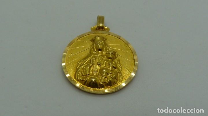 Antig&uuml;edades: MEDALLA ESCAPULARIO EN ORO DE 18 KLTS.(750MM) - Foto 4