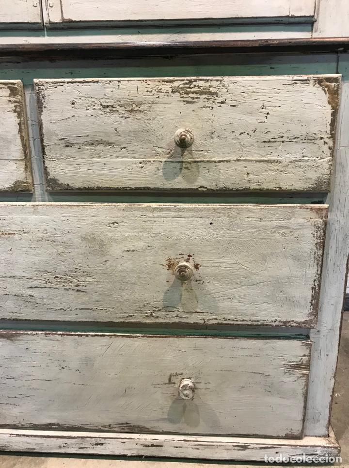 Antig&uuml;edades: Antiguo Bufet con Vitrina de estilo Shabby Chic - Foto 11
