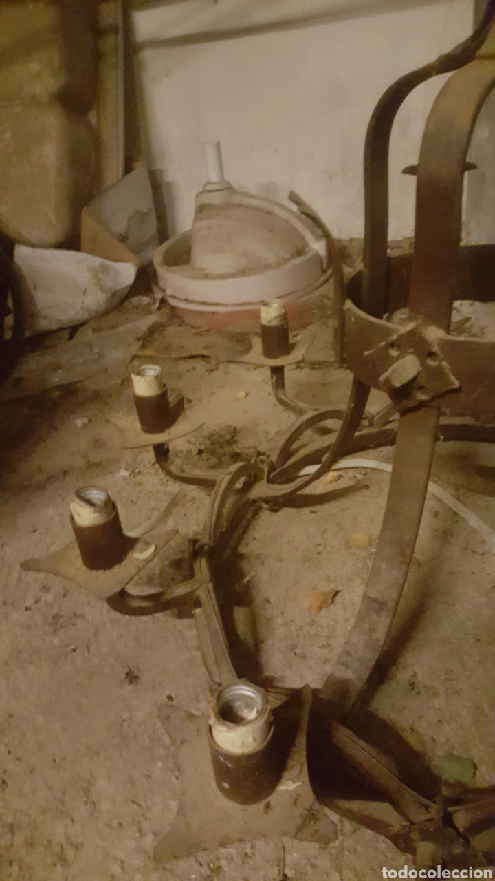 Antig&uuml;edades: lampara de forja toledana - Foto 4
