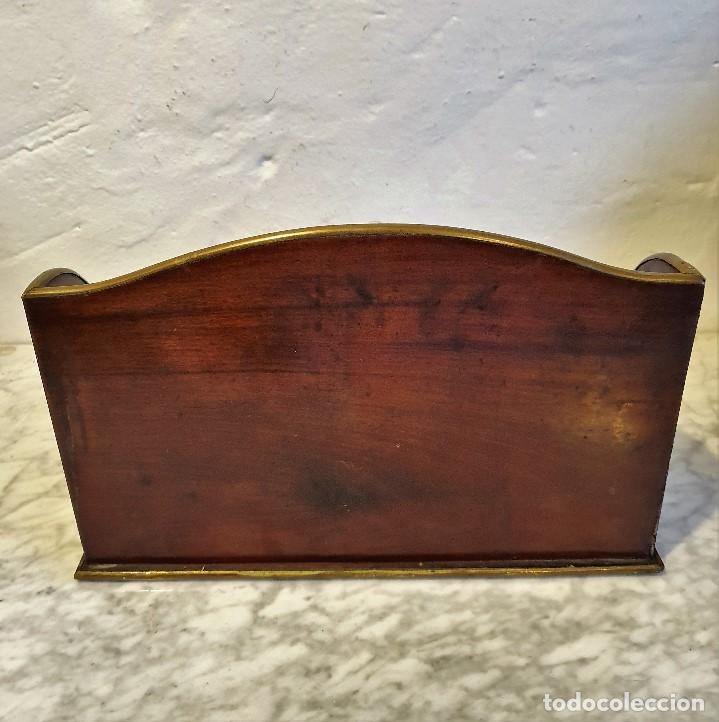 Antig&uuml;edades: GUARDA CARTAS DE CAOBA - Foto 6