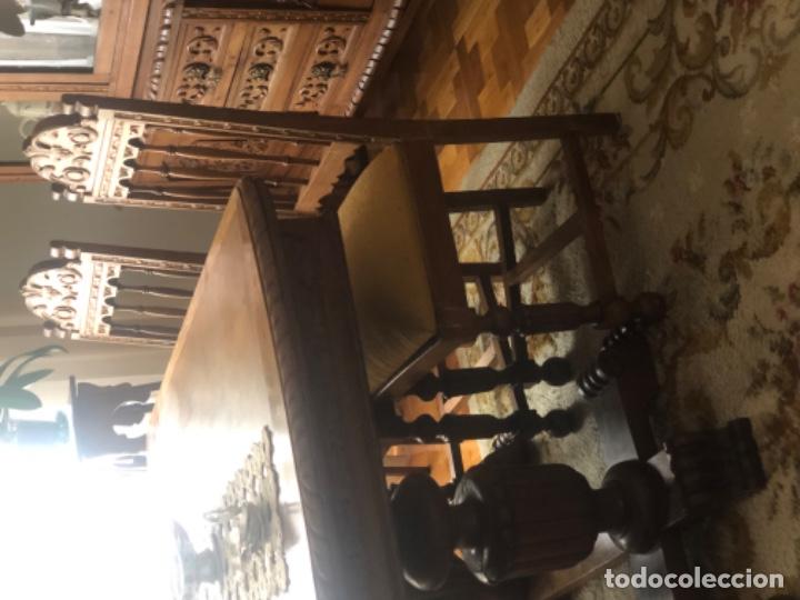 Antig&uuml;edades: Comedor completo de casta&ntilde;o antiguo - Foto 3