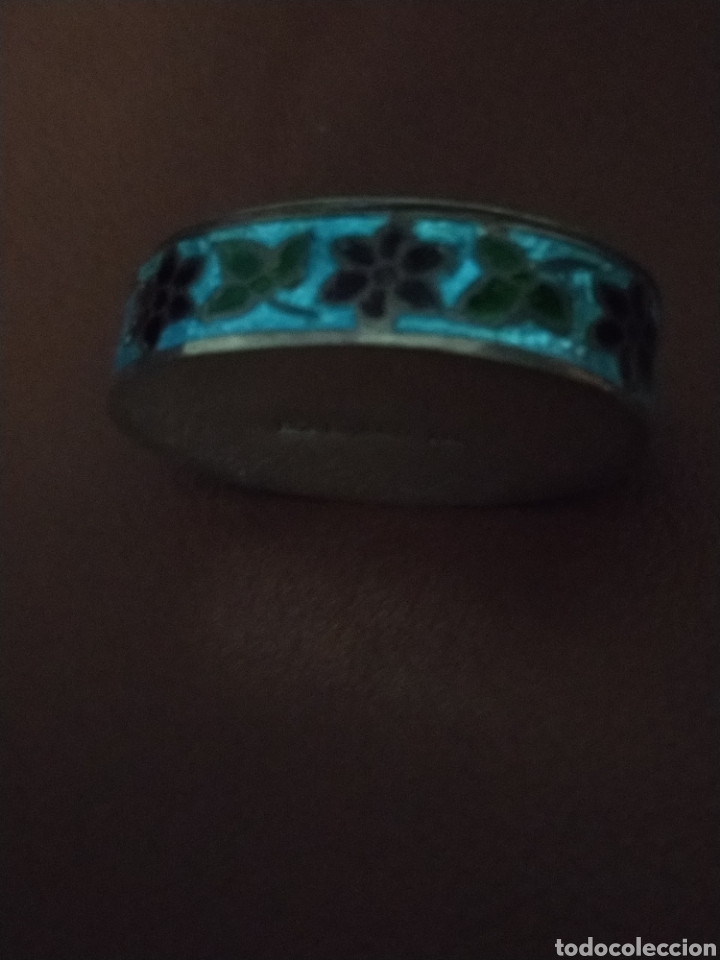Antig&uuml;edades: Cajita plata de colecci&oacute;n con esmaltes. - Foto 4