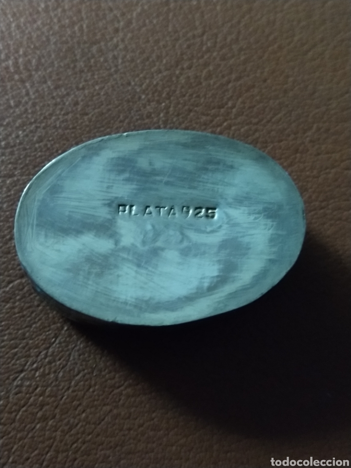 Antig&uuml;edades: Cajita plata de colecci&oacute;n con esmaltes. - Foto 5