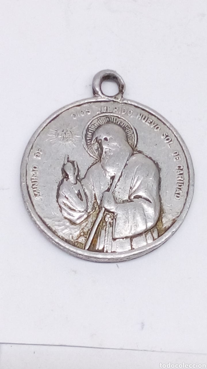 Antig&uuml;edades: Medalla religiosa metal - Foto 1