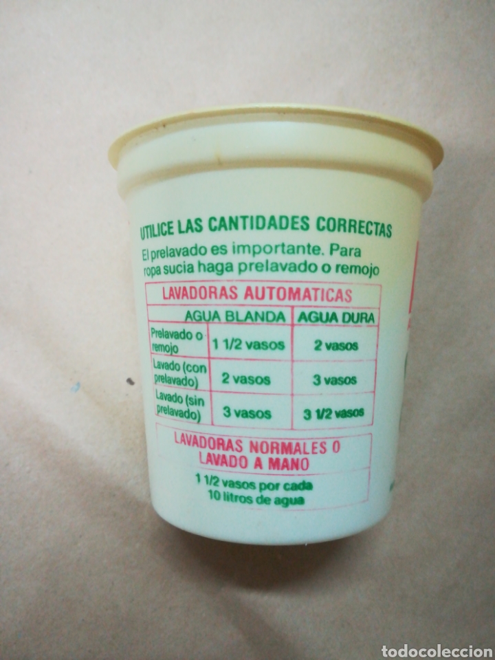 Antig&uuml;edades: Vaso dosificador Ariel autom&aacute;tica detergente - Foto 2