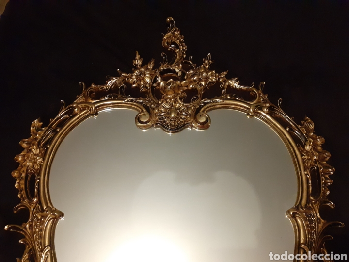 Antig&uuml;edades: PRECIOSA CORNUCOPIA DE BRONCE CON ESPEJO. GRAN TAMA&Ntilde;O. - Foto 3