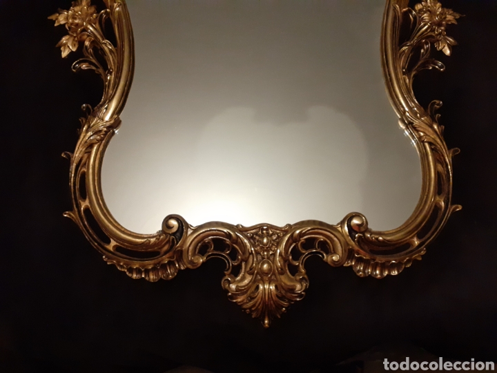 Antig&uuml;edades: PRECIOSA CORNUCOPIA DE BRONCE CON ESPEJO. GRAN TAMA&Ntilde;O. - Foto 4