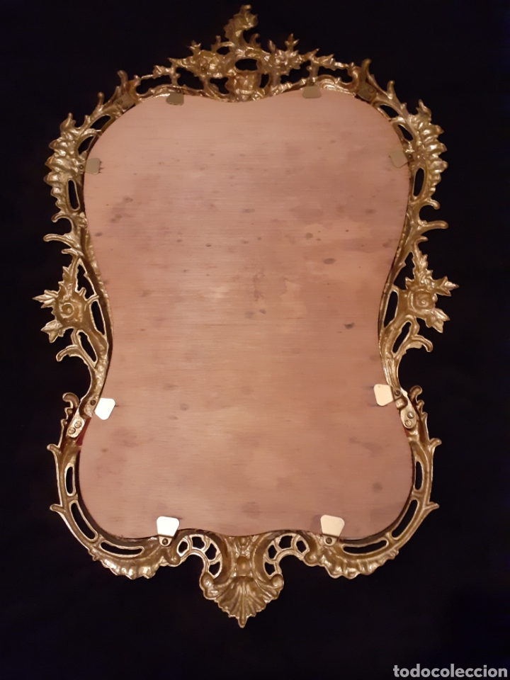 Antig&uuml;edades: PRECIOSA CORNUCOPIA DE BRONCE CON ESPEJO. GRAN TAMA&Ntilde;O. - Foto 5