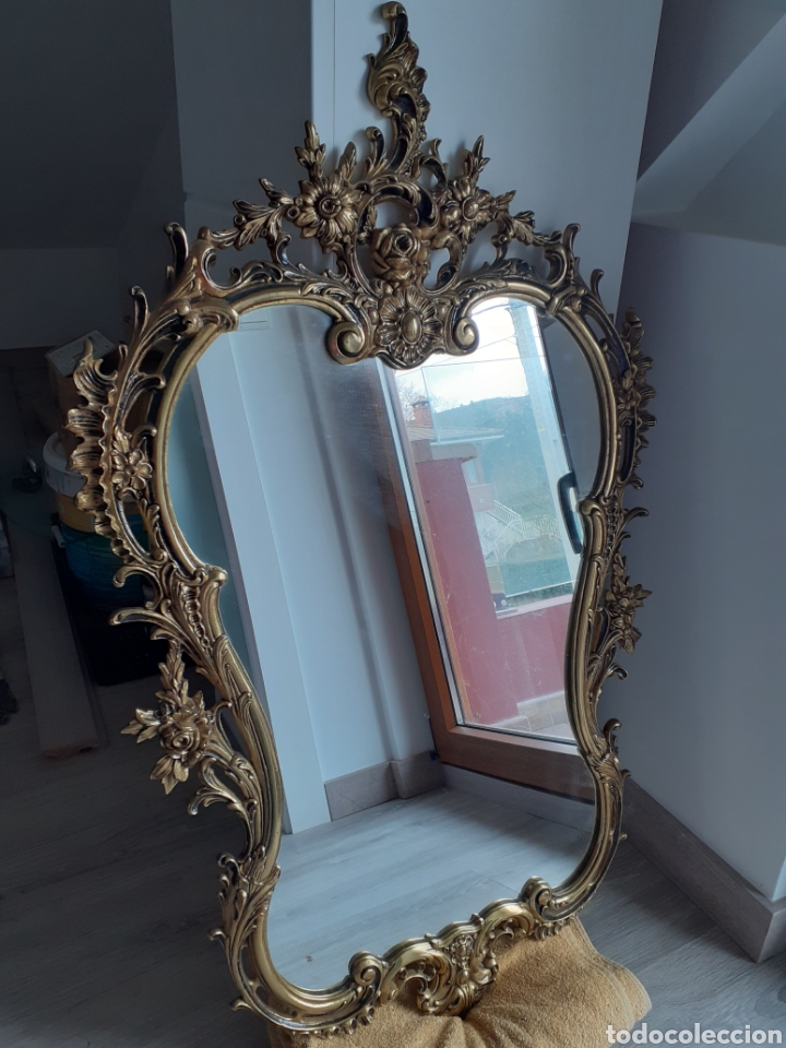 Antig&uuml;edades: PRECIOSA CORNUCOPIA DE BRONCE CON ESPEJO. GRAN TAMA&Ntilde;O. - Foto 9
