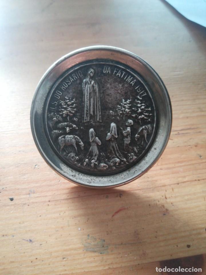 Antiques: N. S. Do rosario da fatima 1917 capilla marco plateado