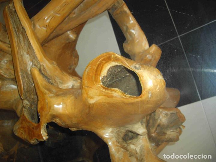 Antig&uuml;edades: MESA REDONDA RAIZ GRANDE - Foto 9