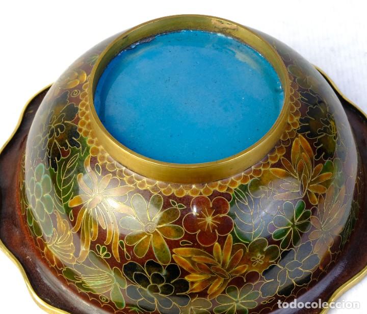 Antig&uuml;edades: Cuenco chinol en esmalte de Cloisson&eacute; - Foto 3