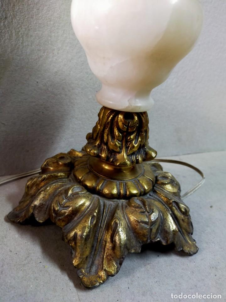 Antig&uuml;edades: LAMPARA DE SOBREMESA EN BRONCE Y MARMOL - Foto 6