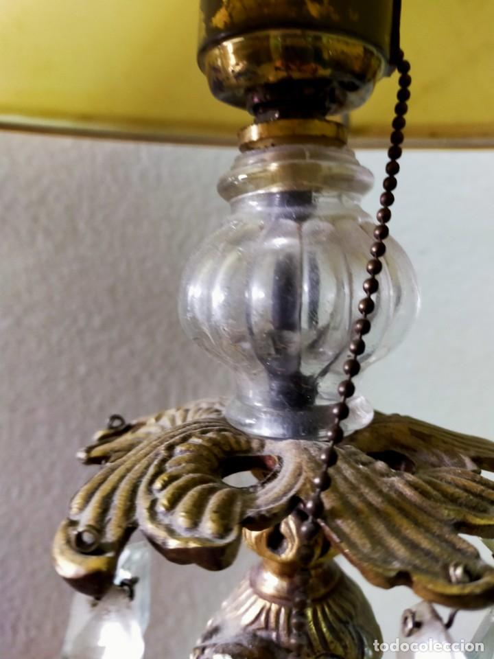 Antig&uuml;edades: LAMPARA DE SOBREMESA EN BRONCE Y MARMOL - Foto 7