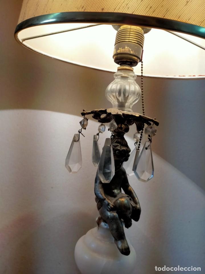 Antig&uuml;edades: LAMPARA DE SOBREMESA EN BRONCE Y MARMOL - Foto 21