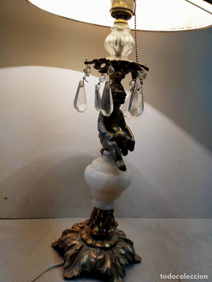 Antig&uuml;edades: LAMPARA DE SOBREMESA EN BRONCE Y MARMOL - Foto 22