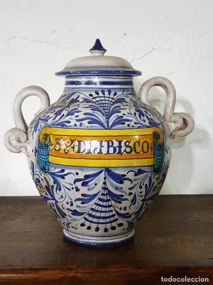 Antig&uuml;edades: ANTIGUO JARRON CERAMICA FARMACIA