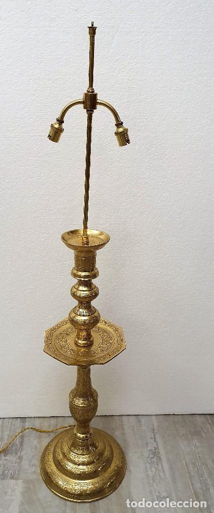 Antig&uuml;edades: HACHERO LAMPARA DE BRONCE - Foto 5
