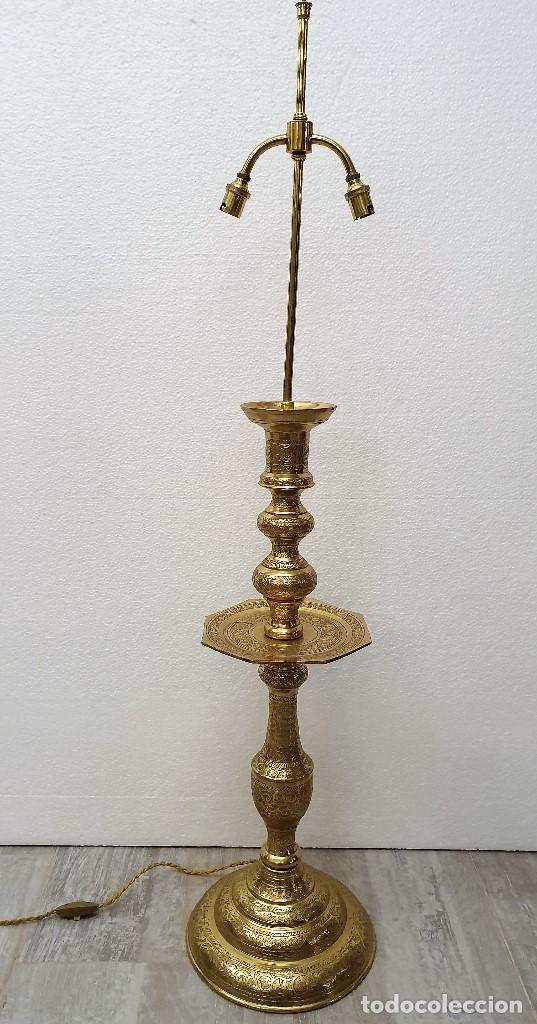 Antig&uuml;edades: HACHERO LAMPARA DE BRONCE - Foto 3