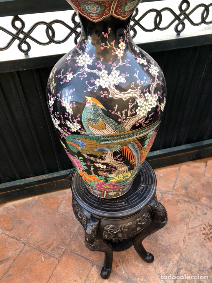 Antigüedades: Magnifico jarrón chino antiguo, buen tamaño - Foto 2 - 192446422
