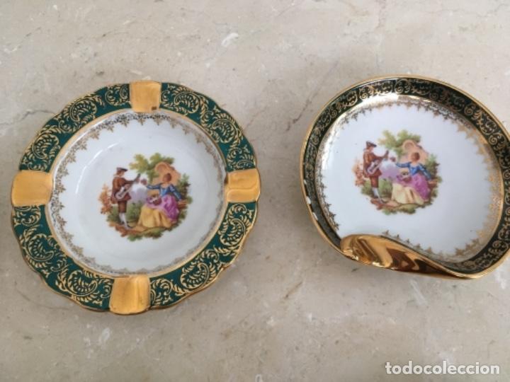 Antig&uuml;edades: LOTE DE SEIS CENICEROS DE LIMOGES - Foto 3
