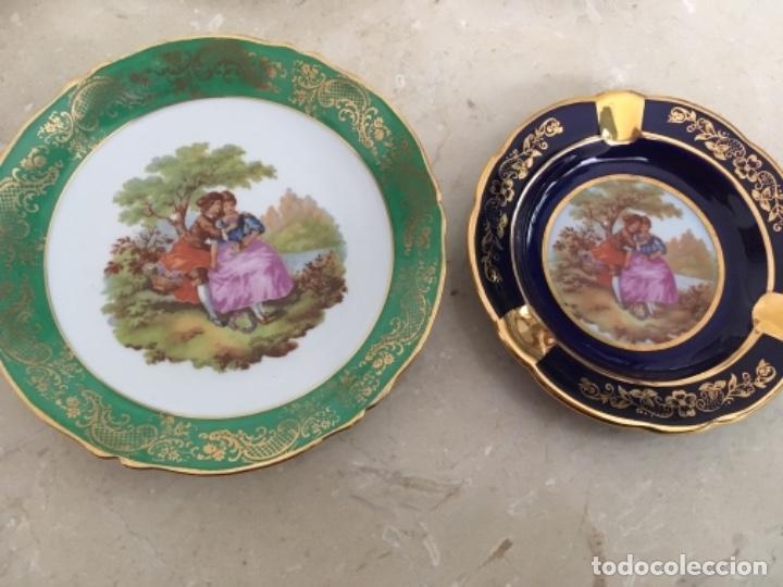 Antig&uuml;edades: LOTE DE SEIS CENICEROS DE LIMOGES - Foto 4