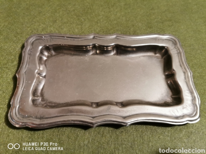 Antig&uuml;edades: bandeja de alpaca - Foto 1