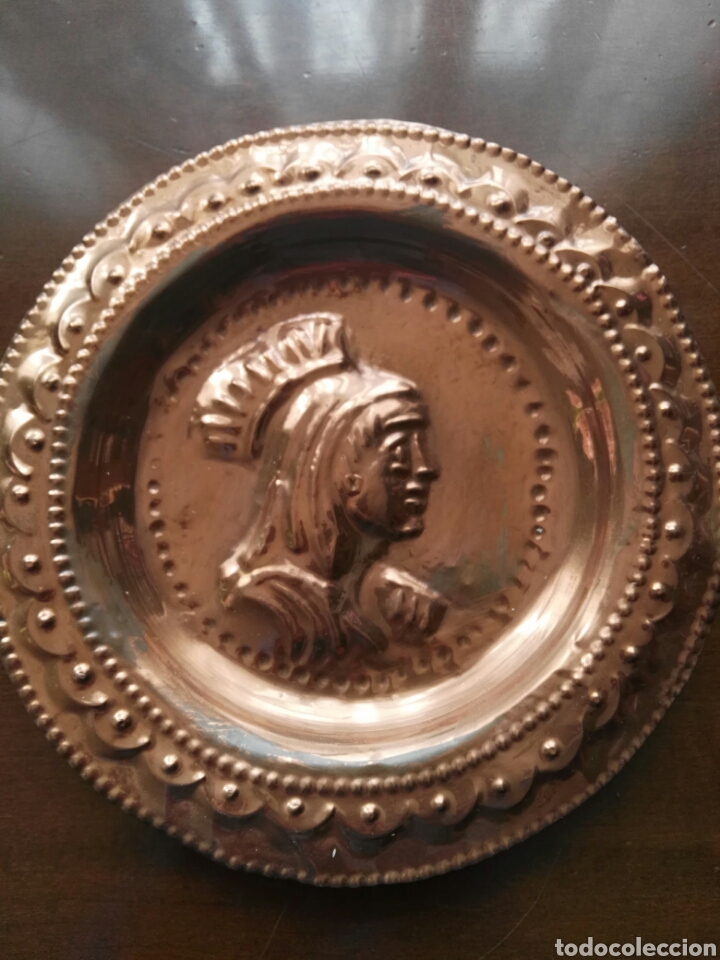 Antig&uuml;edades: Plato cobre. - Foto 1