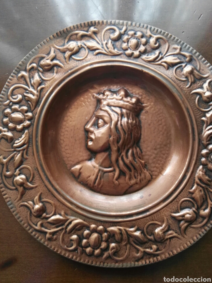 Antig&uuml;edades: Plato de cobre - Foto 2