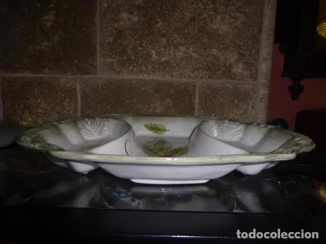 Antig&uuml;edades: BANDEJA DE CERAMICA CON DIFERENTES COMPARTIMENTOS. - Foto 2