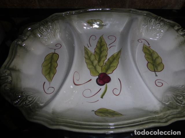 Antig&uuml;edades: BANDEJA DE CERAMICA CON DIFERENTES COMPARTIMENTOS. - Foto 4