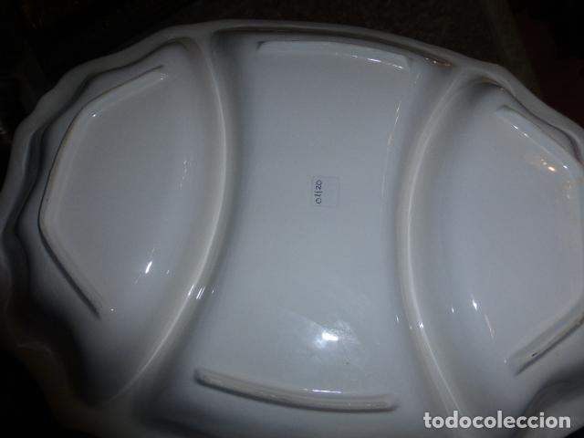 Antig&uuml;edades: BANDEJA DE CERAMICA CON DIFERENTES COMPARTIMENTOS. - Foto 6