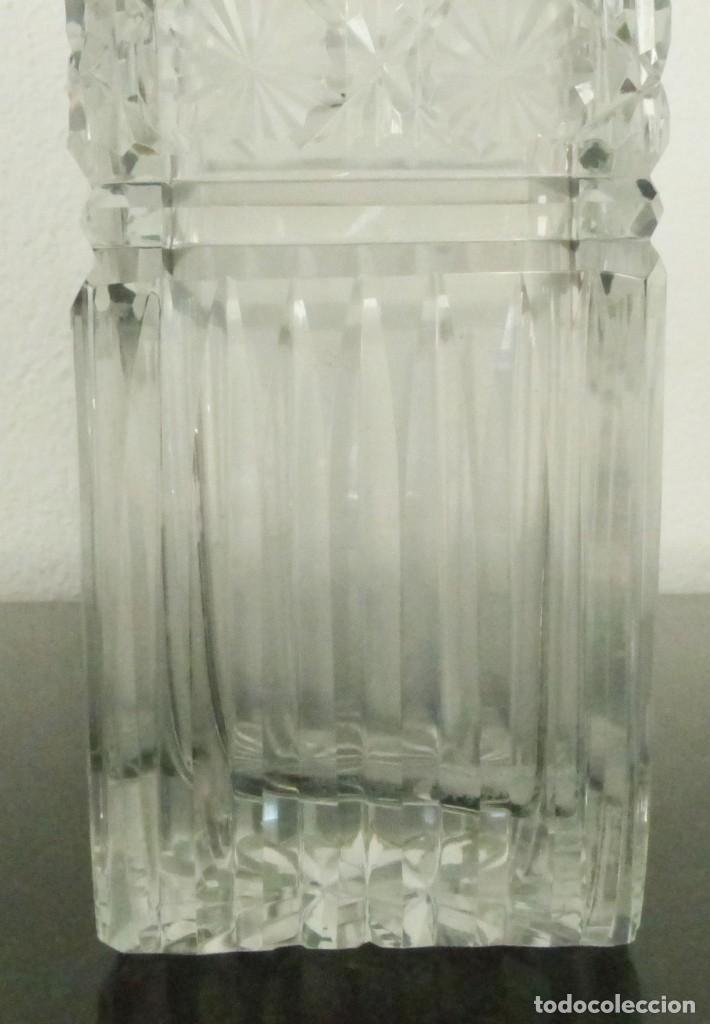 Antig&uuml;edades: LICORERA DE CRISTAL TALLADO Y PLATA. - Foto 4