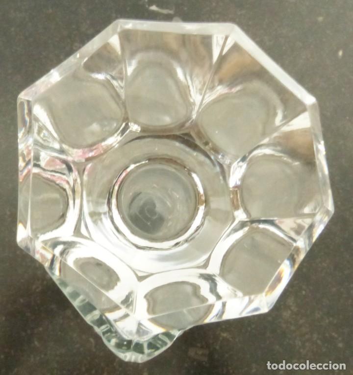 Antig&uuml;edades: LICORERA DE CRISTAL TALLADO Y PLATA. - Foto 6